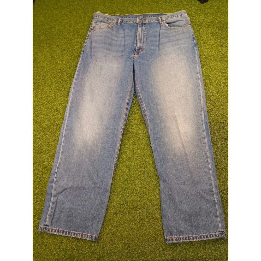 Levi's 505 Jeans Mens 42X32 Blue Denim Cotton‎ Regular Fit Straight Leg Outdoor